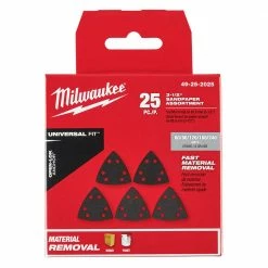 Tools & Equipment Milwaukee 49-25-2025 OPEN-LOK 3-1/2" Triangle Sandpaper Variety Pack - 25 PC