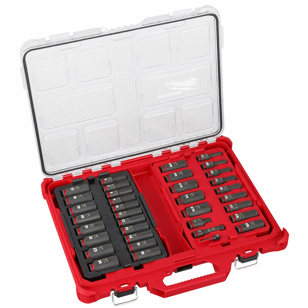 Tools & Equipment Milwaukee 49-66-6805 SHOCKWAVE 3/8” Impact Duty Socket PACKOUT Set - 36 PC 3 Tools & Equipment Milwaukee 49-66-6805 SHOCKWAVE 3/8” Impact Duty Socket PACKOUT Set - 36 PC