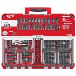 Milwaukee 49-66-6806 SHOCKWAVE 1/2” Impact Duty Socket PACKOUT Set - 31 PC Tools & Equipment