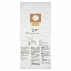 Milwaukee 49-90-1999 12 Gallon Fleece Vacuum Dust Bags - 5 PK