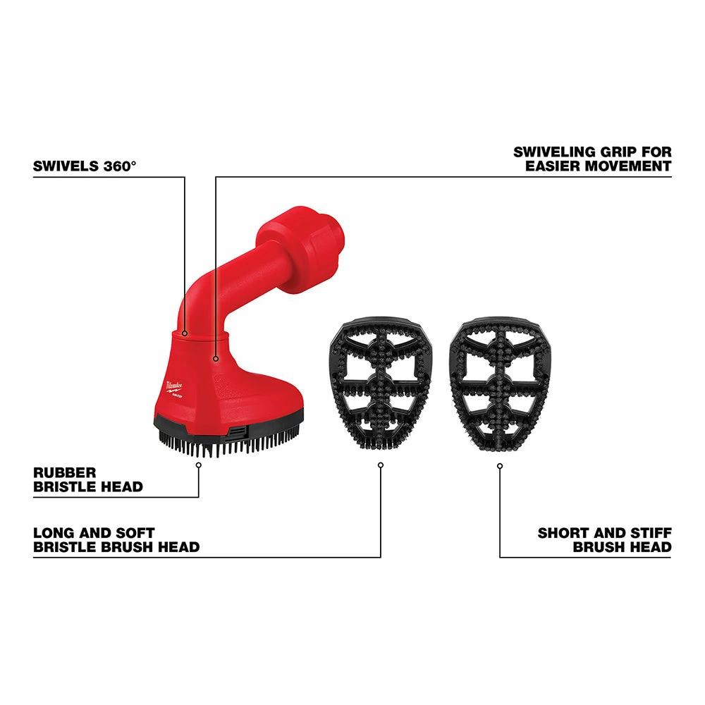 Tools & Equipment Milwaukee 49-90-2020 AIR-TIP Swiveling Palm Brush Attachment 7 Tools & Equipment Milwaukee 49-90-2020 AIR-TIP Swiveling Palm Brush Attachment
