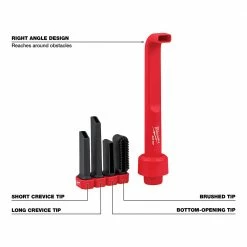 Tools & Equipment Milwaukee 49-90-KIT2 AIR-TIP Utility Nozzle/4-in-1 Right Angle/Dust Collector Kit 15 Tools & Equipment Milwaukee 49-90-KIT2 AIR-TIP Utility Nozzle/4-in-1 Right Angle/Dust Collector Kit