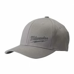 Milwaukee 504G-LXL FlexFit Lightweight Fitted Hat Gray - L/XL