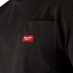 Tools & Equipment Milwaukee 601B-XL Heavy Duty Pocket T-Shirt Short Sleeve Black - XL