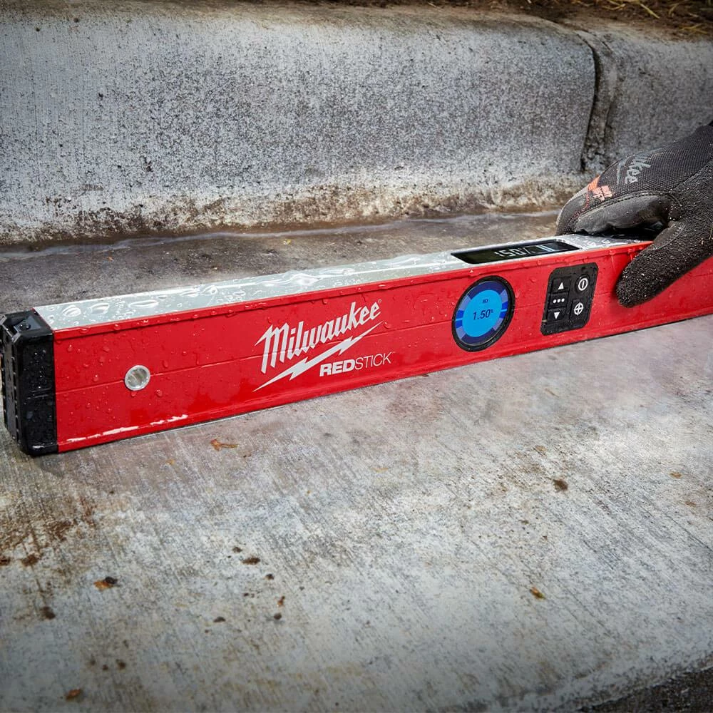Milwaukee MLDIG24 24 Inch Pin-Point REDLITHIUM REDSTICK Digital Hand Level Tools & Equipment 6 Milwaukee MLDIG24 24 Inch Pin-Point REDLITHIUM REDSTICK Digital Hand Level Tools & Equipment