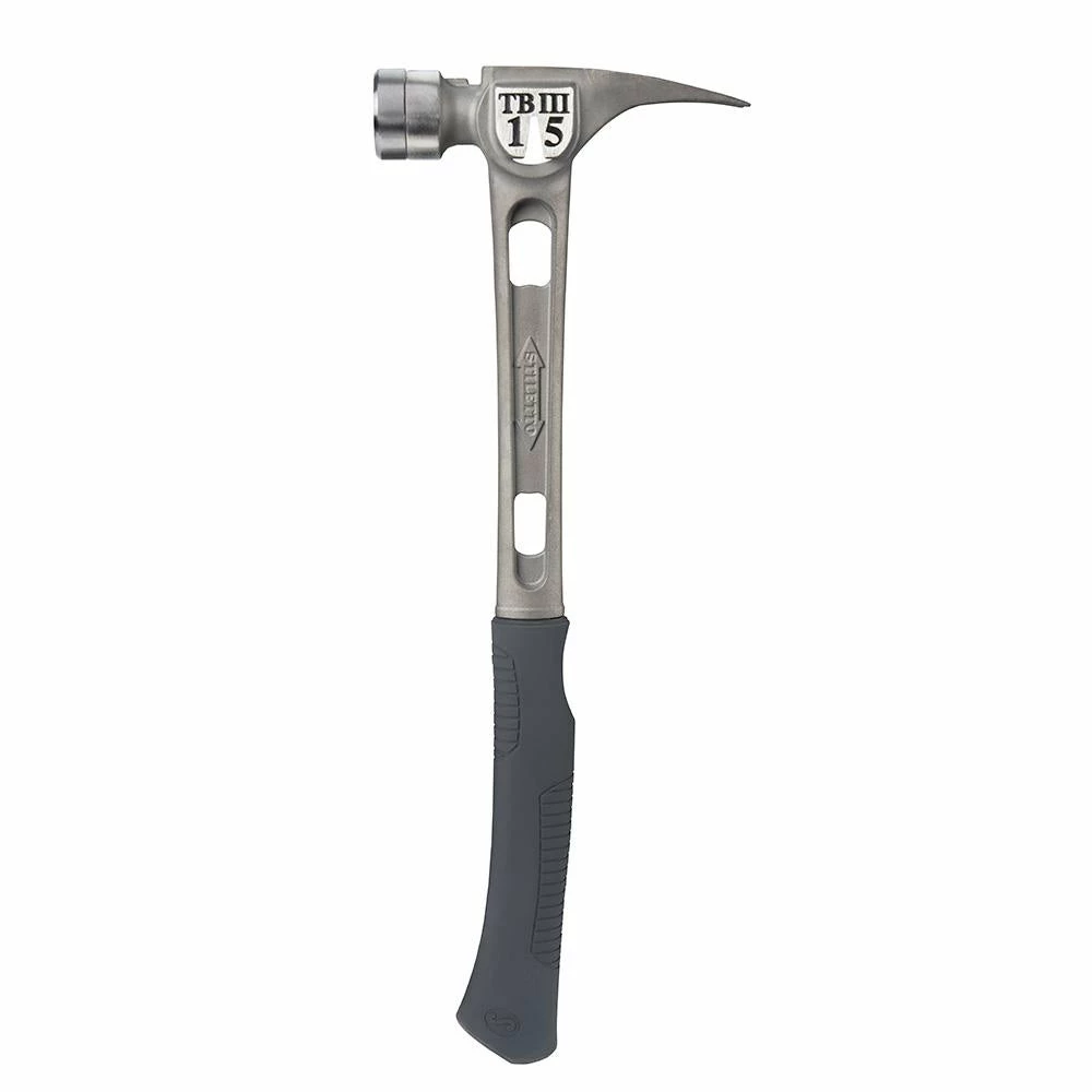 Stiletto TB3SC 15 Oz TiBone III Titanium Hammer With Smooth Face Curved Handle 3 Stiletto TB3SC 15 Oz TiBone III Titanium Hammer With Smooth Face Curved Handle