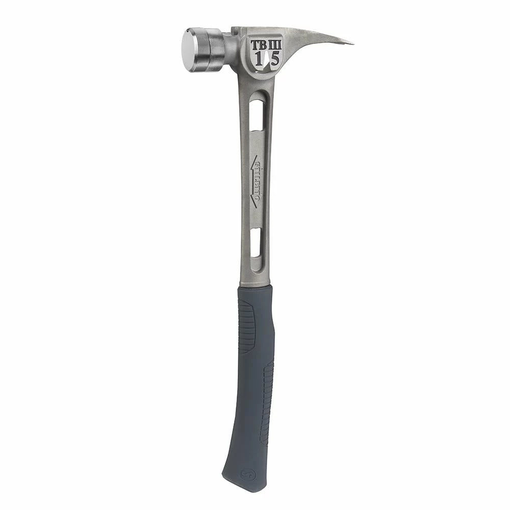 Stiletto TB3SC 15 Oz TiBone III Titanium Hammer With Smooth Face Curved Handle 4 Stiletto TB3SC 15 Oz TiBone III Titanium Hammer With Smooth Face Curved Handle
