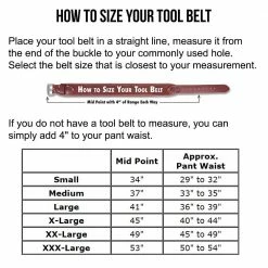 Occidental Leather 9850 Adjust-to-Fit FatLip Tool Bag Belt Set