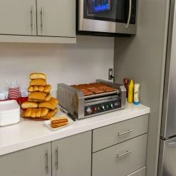 FunTime Roller Dog RDB30SS Commercial 30 Hot Dog Roller Grill Cooker Machine Home Goods