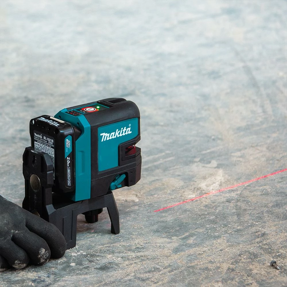 Makita SK106DNAX 12 Volt 2.0Ah CXT Cordless Self-Leveling 4 Point Red Laser Kit Tools & Equipment 7 Makita SK106DNAX 12 Volt 2.0Ah CXT Cordless Self-Leveling 4 Point Red Laser Kit Tools & Equipment