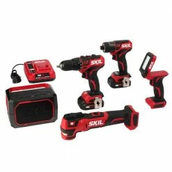 Skil CB736801 12V PWRCore Brushless 5-Tool Combo Kit Tools & Equipment