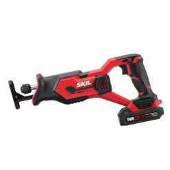 Skil CB739601 20V 4-Tool Combo Kit - Drill,Impact Driver,Reciprocating Saw,Light