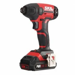 Tools & Equipment Skil ID572702 20V 1/4 Inch Hex Impact Driver Kit With PWRCORE Lithium Battery