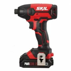 Tools & Equipment Skil ID572702 20V 1/4 Inch Hex Impact Driver Kit With PWRCORE Lithium Battery
