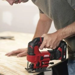Skil JS820302 20V 7/8 Inch Stroke Length Orbital Jig Saw Kit PWRCORE Battery Tools & Equipment