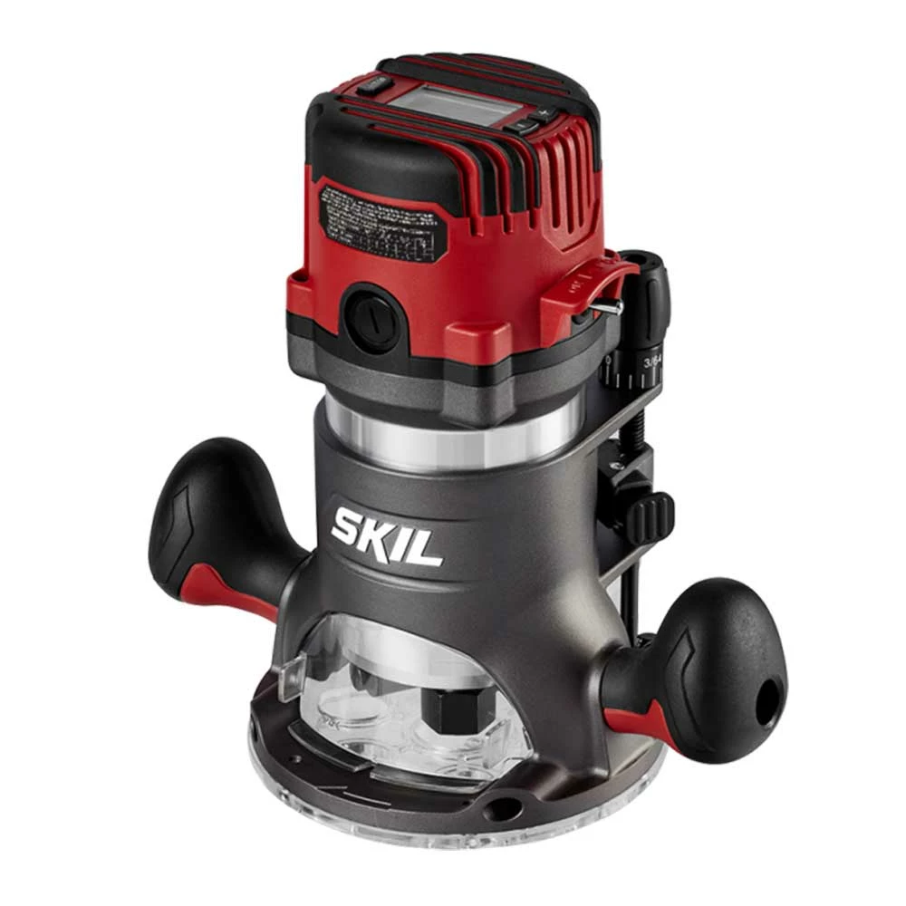 Skil RT1322-00 14 Amp Speed Control Plunge Fixed Base Digital Corded Router Tools & Equipment 4 Skil RT1322-00 14 Amp Speed Control Plunge Fixed Base Digital Corded Router Tools & Equipment