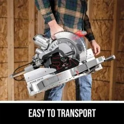 SKILSAW SPT88-02 12” Corded Worm Drive Dual Bevel Sliding Miter Saw Tools & Equipment