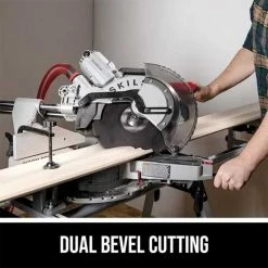 SKILSAW SPT88-02 12” Corded Worm Drive Dual Bevel Sliding Miter Saw Tools & Equipment