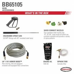SIMPSON BB65105 4,000-Psi 4.0-Gpm Pressure Washer Big Brute By VANGUARD - 65105