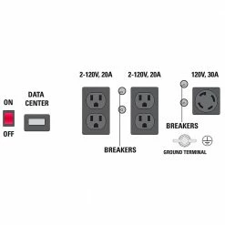Simpson SPG5568 120-Volt 5,500-Watt OHV Gas Powered Portable Generator - 70006 Generators By Usage