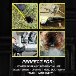 Video Snake SWJ-3188DTX 130' Pipe Inspection Color LED Camera W/ Transmitter Tools & Equipment