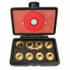 Saw Stop SawStop RT-TGS Multi-Size Brass Precision Router Template Guide Set, 9pc