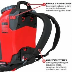 Outdoor Sprayers Tomahawk Power ETPS18 4.75 Gallon Battery Powered Backpack Pest Control Sprayer