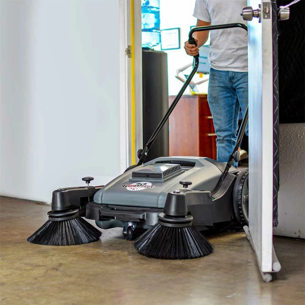 Tools & Equipment Tomahawk Power TOS38 38" Walk Behind Push Sweeper W/ Triple Power Side Brooms 4 Tools & Equipment Tomahawk Power TOS38 38" Walk Behind Push Sweeper W/ Triple Power Side Brooms