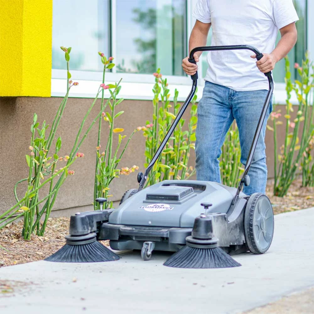 Tools & Equipment Tomahawk Power TOS38 38" Walk Behind Push Sweeper W/ Triple Power Side Brooms 7 Tools & Equipment Tomahawk Power TOS38 38" Walk Behind Push Sweeper W/ Triple Power Side Brooms