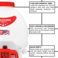 Tomahawk Power TPS25-PRO 5 Gallon Gas Power Backpack Pesticide Outdoor Sprayers 18 Tomahawk Power TPS25-PRO 5 Gallon Gas Power Backpack Pesticide Outdoor Sprayers