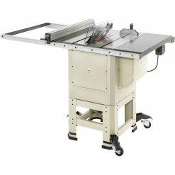 Shop Fox W1837 10" 2 HP Open-Stand Hybrid Table Saw With Enclosed Cabinet Bottom