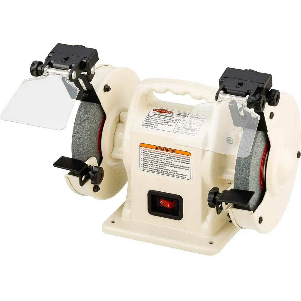 Shop Fox W1871 6" Corded Heavy Duty Lightweight Portable Bench Grinder W/ LEDs 3 Shop Fox W1871 6" Corded Heavy Duty Lightweight Portable Bench Grinder W/ LEDs