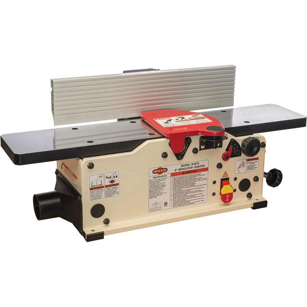 Shop Fox W1879 6" Benchtop Jointer W/ Aluminum Fence 3 Shop Fox W1879 6" Benchtop Jointer W/ Aluminum Fence