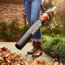 Lawn & Outdoor Power Worx WG584 40 Volt 95 Mph 470 Cfm Power Share Brushless Turbine Leaf Blower Kit