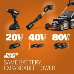 WORX WR147 20V LANDROID M 1/4 Acre Cordless Robotic Lawn Mower 4.0AH Kit