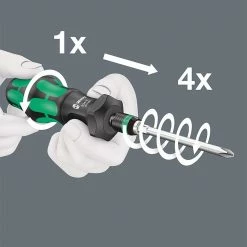 Wera 05057483001 Kraftform Kompakt Turbo Imperial Screwdriver Set - 19 PC 14 Wera 05057483001 Kraftform Kompakt Turbo Imperial Screwdriver Set - 19 PC