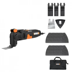 WORX WX679L.1 Oscillating Multi Tool W/ Universal Fit System 29 Accessories