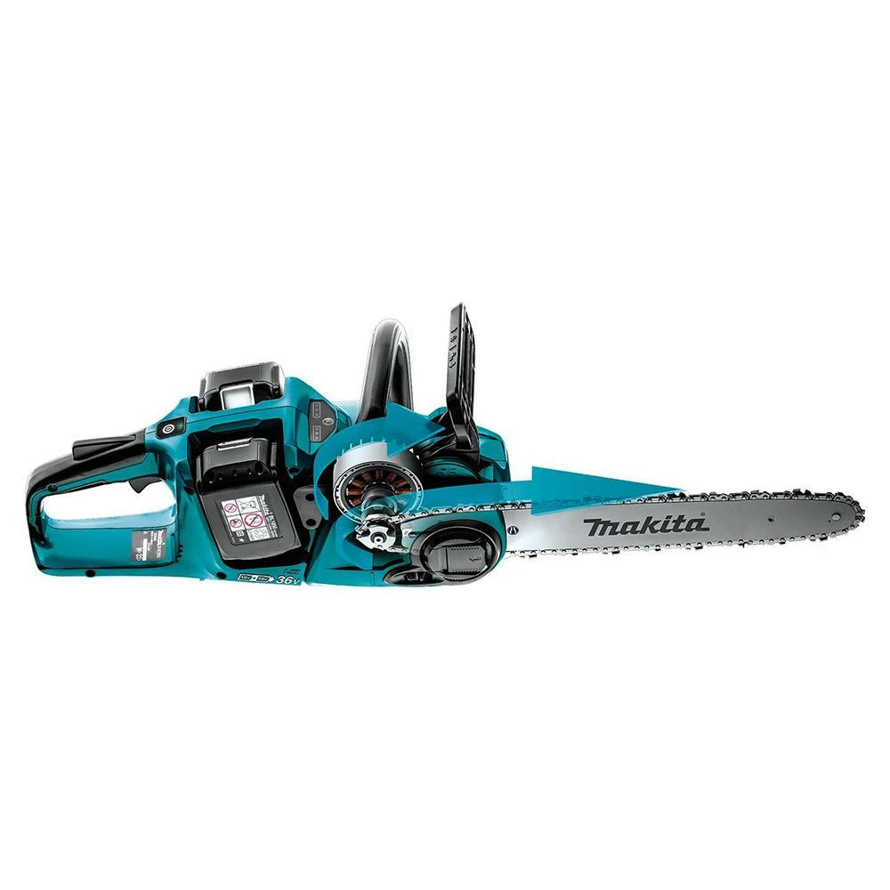 Lawn & Outdoor Power Makita XCU07PT 36 Volt X2 14 Inch 5.0Ah Cordless Chainsaw Kit W/ 2 Batteries 10 Lawn & Outdoor Power Makita XCU07PT 36 Volt X2 14 Inch 5.0Ah Cordless Chainsaw Kit W/ 2 Batteries