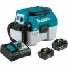 Tools & Equipment Makita XCV11T 18 Volt 5.0Ah X2 LXT 2 Gallon HEPA Wet/Dry Dust Vacuum Kit