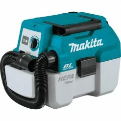 Tools & Equipment Makita XCV11T 18 Volt 5.0Ah X2 LXT 2 Gallon HEPA Wet/Dry Dust Vacuum Kit