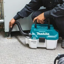 Tools & Equipment Makita XCV11T 18 Volt 5.0Ah X2 LXT 2 Gallon HEPA Wet/Dry Dust Vacuum Kit