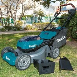 Lawn & Outdoor Power Makita XML08PT1 18V X2 36 LXT 21" Self Propelled Lawn Mower W/ 4 Batteries