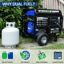 DuroMax XP10000EH 10,000 Watt Portable Dual Fuel Gas Propane Generator