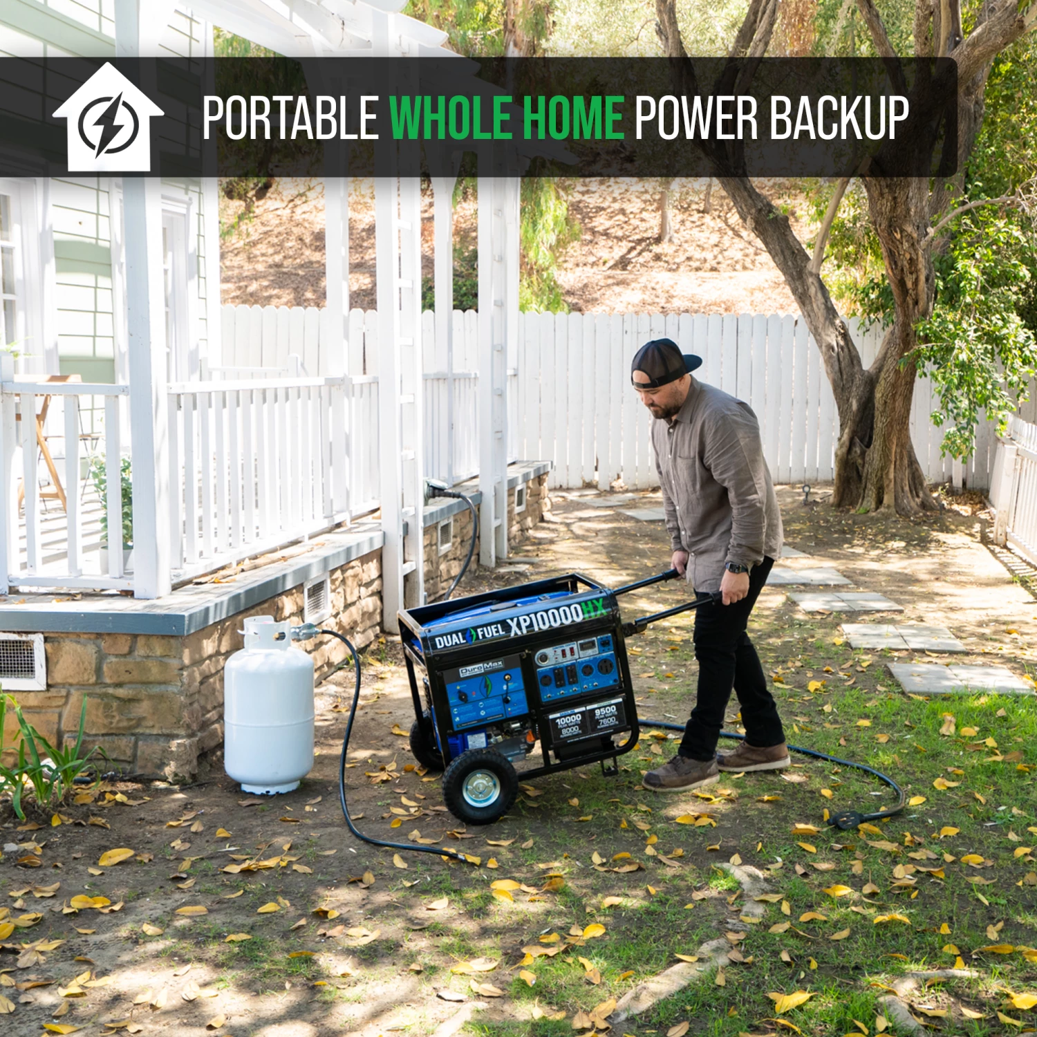 Dual Fuel Generators DuroMax XP10000HX 10,000 Watt Portable Dual Fuel Gas Propane CO Alert Generator 6 Dual Fuel Generators DuroMax XP10000HX 10,000 Watt Portable Dual Fuel Gas Propane CO Alert Generator