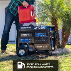 DuroMax XP10000X 10,000 Watt Gasoline Portable Generator W/ CO Alert Gasoline Generators