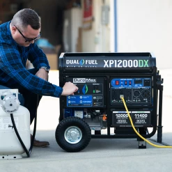 Dual Fuel Generators DuroMax XP12000DX 12,000 Watt Dual Fuel Gas Propane Portable Generator W/ CO Alert 18 Dual Fuel Generators DuroMax XP12000DX 12,000 Watt Dual Fuel Gas Propane Portable Generator W/ CO Alert