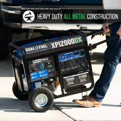 Dual Fuel Generators DuroMax XP12000DX 12,000 Watt Dual Fuel Gas Propane Portable Generator W/ CO Alert 22 Dual Fuel Generators DuroMax XP12000DX 12,000 Watt Dual Fuel Gas Propane Portable Generator W/ CO Alert
