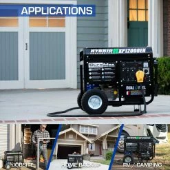 DuroMax XP12000EH 12,000 Watt Portable Dual Fuel Gas Propane Generator Dual Fuel Generators 21 DuroMax XP12000EH 12,000 Watt Portable Dual Fuel Gas Propane Generator Dual Fuel Generators