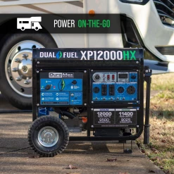 Gasoline Generators DuroMax XP12000HX 12,000 Watt Portable Dual Fuel Gas Propane CO Alert Generator