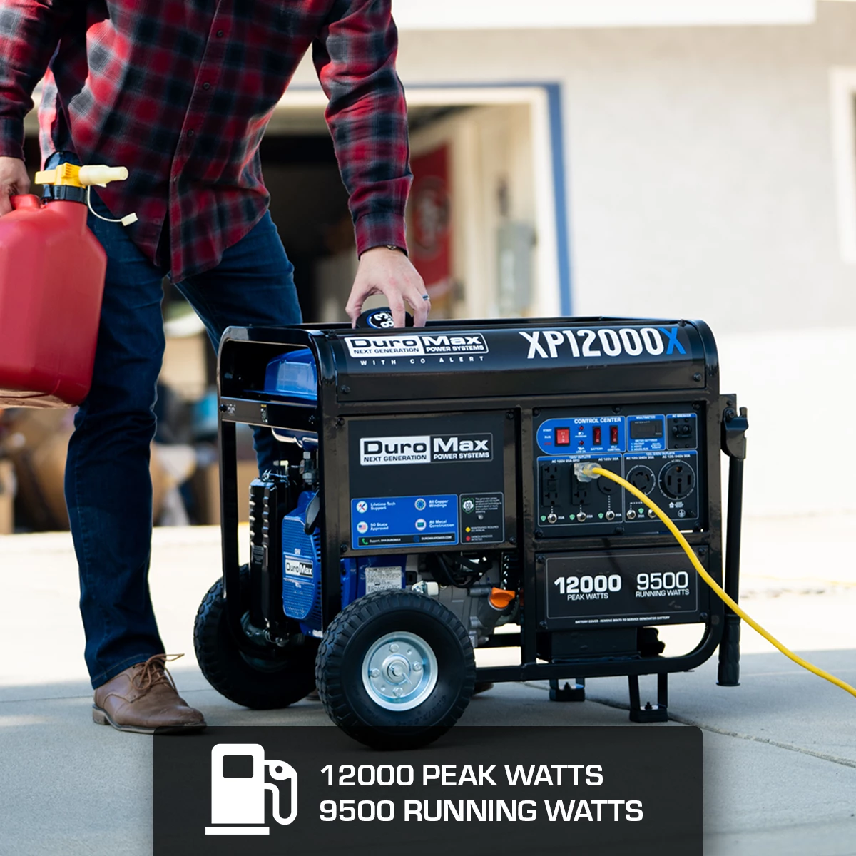 DuroMax XP12000X 12,000 Watt Gasoline Portable Generator W/ CO Alert Gasoline Generators 5 DuroMax XP12000X 12,000 Watt Gasoline Portable Generator W/ CO Alert Gasoline Generators